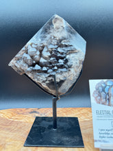 Load image into Gallery viewer, Rare Brazilian Morion Quartz Elestial | Half Polished Sacred Geometry - The7directions