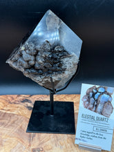 Load image into Gallery viewer, Rare Brazilian Morion Quartz Elestial | Half Polished Sacred Geometry - The7directions