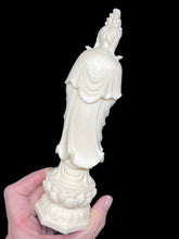 Load image into Gallery viewer, 7 3/4&quot; Carved Palm nut Goddess of Compassion Guan Yin B
