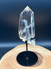 Load image into Gallery viewer, Clear Quartz Point with Rainbows & Custom Stand SZ99 - The7directions