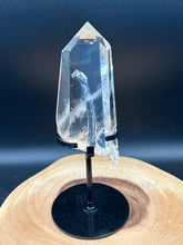 Load image into Gallery viewer, Clear Quartz Point with Rainbows & Custom Stand SZ99 - The7directions
