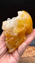 Load image into Gallery viewer, Golden Healer Skull Bowl with Crystal Info Card