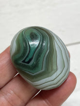 Load image into Gallery viewer, Gobi agate palm stone from Inner Mongolia ZE29 w/ crystal info card
