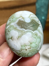 Load image into Gallery viewer, Gobi agate palm stone from Inner Mongolia ZE29 w/ crystal info card
