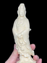 Load image into Gallery viewer, Carved Palm nut Goddess of Compassion Guan Yin J
