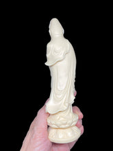 Load image into Gallery viewer, 8&quot; Carved Palm nut Goddess of Compassion Guan Yin F
