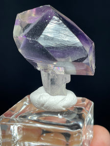 Rare Amethyst phantom scepter from Brazil Z32 with crystal info card