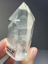 Load image into Gallery viewer, Brazilian Clear quartz tower chlorite phantom generator with crystal info card Z47
