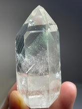 Load image into Gallery viewer, Brazilian Clear quartz tower chlorite phantom generator with crystal info card Z47
