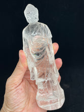 Load image into Gallery viewer, Exquisite Hand Carved Clear Quartz Buddha altar statue Z56
