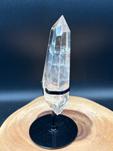 Load image into Gallery viewer, Clear Quartz Point with Rainbows &amp; Custom Stand SZ99
