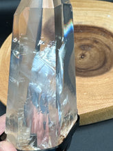 Load image into Gallery viewer, Clear Quartz Point with Rainbows &amp; Custom Stand SZ99
