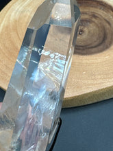 Load image into Gallery viewer, Clear Quartz Point with Rainbows &amp; Custom Stand SZ99
