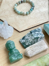 Load image into Gallery viewer, 27 piece lot of Throat &amp; Heart Chakra set of crystals and grid Z78
