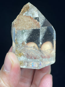 Incredible Brazilian Lodolite tower garden quartz tower ZF19 with crystal info card