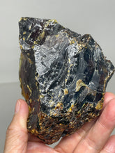 Load image into Gallery viewer, UV reactive raw Sumatra blue Amber specimen ancestor wisdom ZF20
