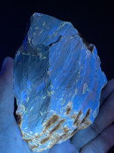 Load image into Gallery viewer, UV reactive raw Sumatra blue Amber specimen ancestor wisdom ZF20
