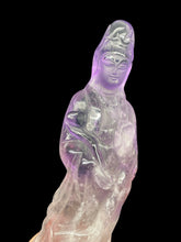 Load image into Gallery viewer, Smoky Amethyst Guan Yin Goddess of Compassion Avalokiteshvara ZF21
