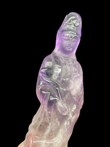 Smoky Amethyst Guan Yin Goddess of Compassion Avalokiteshvara ZF21