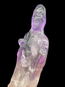 Smoky Amethyst Guan Yin Goddess of Compassion Avalokiteshvara ZF21
