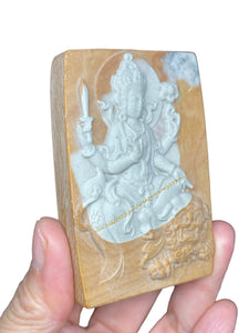 Guan Yin goddess of compassion stone carving with stand for altar Avalokiteshvara ZF37 bodhisattva