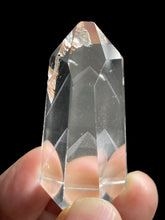 Load image into Gallery viewer, Brazilian Clear quartz tower multiple white phantoms generator with crystal info card  ZF42
