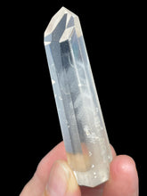 Load image into Gallery viewer, Rare Brazilian Clear quartz tower multiple white phantoms generator with crystal info card  ZF86
