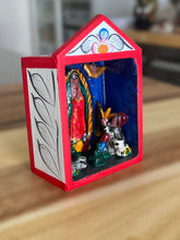 Load image into Gallery viewer, Hand crafted Our Lady of Guadalupe Mary mini altar by Peruvian artist ZF88
