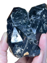 Load image into Gallery viewer, Rare Morion Black smoky quartz Point from Inner Mongolia ZB15
