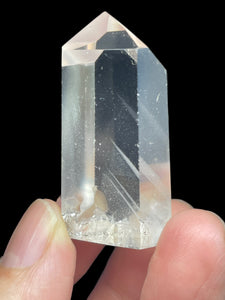 Brazilian Clear quartz tower white phantom generator with crystal info card ZB19