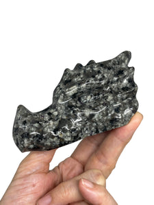 UV reactive Sodalite Yooperlite dragon ZB30 with crystal info card