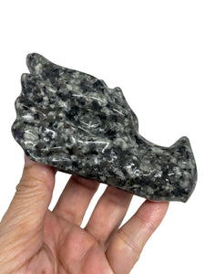 UV reactive Sodalite Yooperlite dragon ZB30 with crystal info card