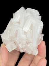 Load image into Gallery viewer, PInk Halite cluster from Trona, California with crystal info card ZB32
