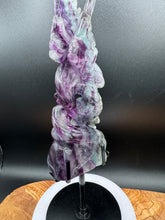 Load image into Gallery viewer, Hand-carved Rainbow Fluorite eagle 
