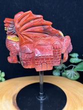 Load image into Gallery viewer, 1.8 lb Mookaite Dragon Castle Carving SZ31 Strength • Protection • Ancient Wisdom - The7directions

