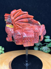 Load image into Gallery viewer, 1.8 lb Mookaite Dragon Castle Carving SZ31 Strength • Protection • Ancient Wisdom - The7directions
