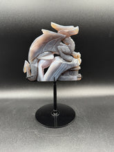 Load image into Gallery viewer, 8 1/2&quot; Agate Druzy Dragon Castle Carving –Z79 Protection • Strength • Ancient Wisdom
