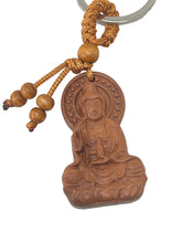 Load image into Gallery viewer, Wood Guan Yin Key Chain ZB34
