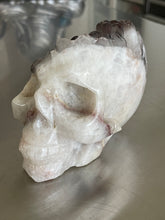 Load image into Gallery viewer, Rare Red hematite phantom quartz skull past lives, ancestral emotional healing ZB39
