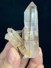 Load image into Gallery viewer, 55mm Cut base Lemurian quartz from Brazil with crystal info card ZB51
