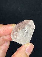 Load image into Gallery viewer, Polished Mini Pink Lithium quartz point ZB56 with crystal info card

