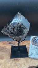 Load and play video in Gallery viewer, Rare Brazilian Morion Quartz Elestial | Half Polished Sacred Geometry
