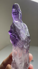 Load and play video in Gallery viewer, Smoky Amethyst Guan Yin Goddess of Compassion Avalokiteshvara ZF21
