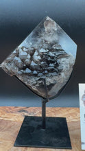 Load and play video in Gallery viewer, Rare Brazilian Morion Quartz Elestial | Half Polished Sacred Geometry

