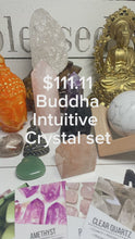 Load and play video in Gallery viewer, 10 piece lot of Altar Buddha set of crystals and grid ZB87
