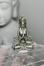 Load and play video in Gallery viewer, 1.33&quot; Brass Tara statue charm Goddess of Compassion Deity Z15
