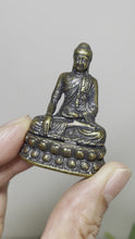Load and play video in Gallery viewer, 1.7&quot; Brass Buddha statue praying compassion Z16

