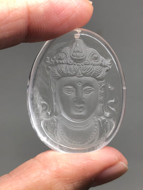 Clear quartz Buddha pendant talisman X8 - The7directions