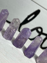 Load image into Gallery viewer, 1&quot; Mini Amethyst tower perfect for altar and crystal grids Z10
