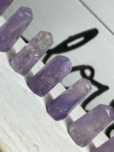 Load image into Gallery viewer, 1&quot; Mini Amethyst tower perfect for altar and crystal grids Z10
